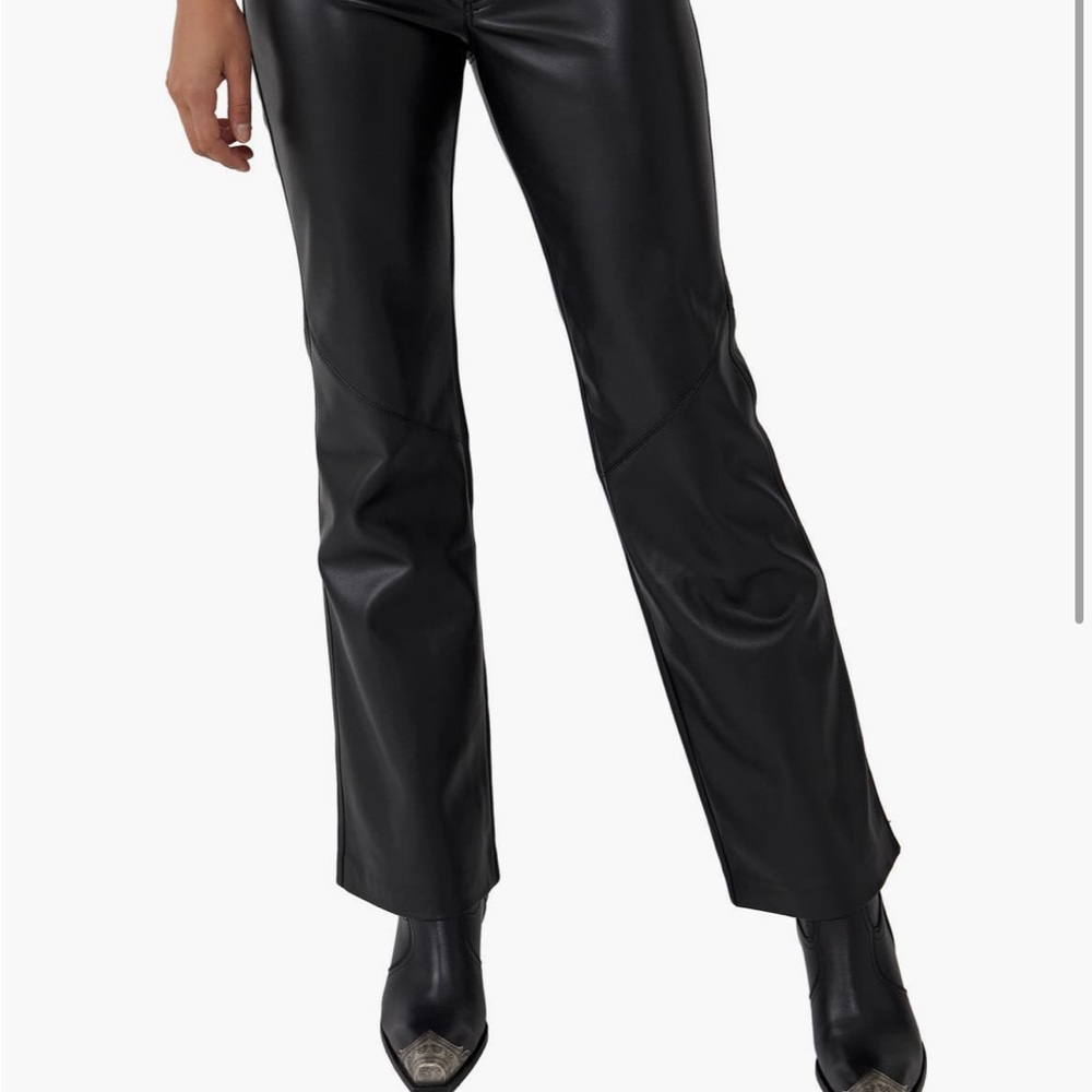Free People Women's Black Leather Pants